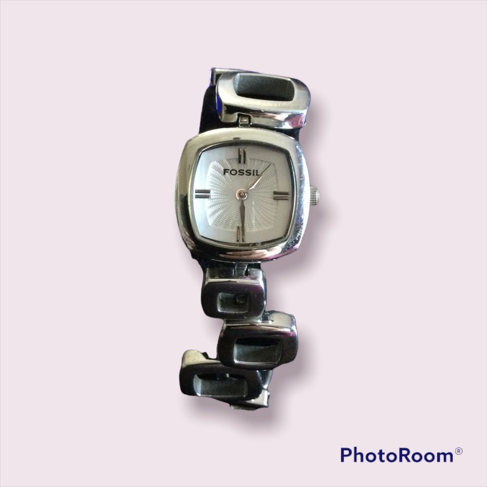 Fossil staggered open square watch band